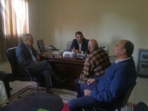 la reunión de Presidente con los comerciantes en la región
