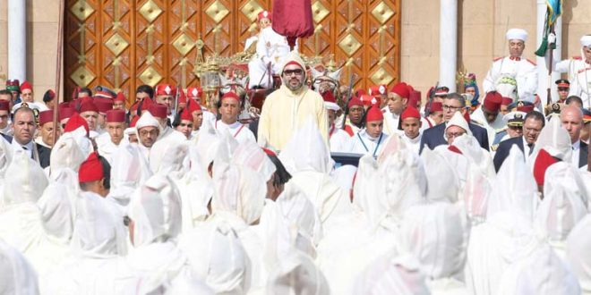 Message de fidélité et de loyalisme à SM le Roi Mohammed VI à l'occasion de la fête du trône 2018