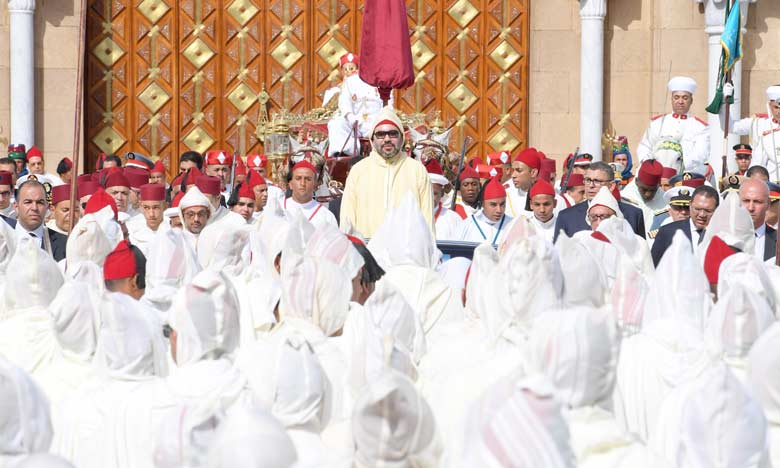 Message de fidélité et de loyalisme à SM le Roi Mohammed VI à l'occasion de la fête du trône 2018