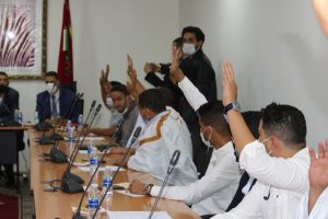عملية الإنتخاب بمقر الغرفة بالعيون