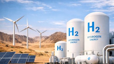 Installation d’hydrogène vert avec panneaux solaires et éoliennes dans la région de Laâyoune au Maroc