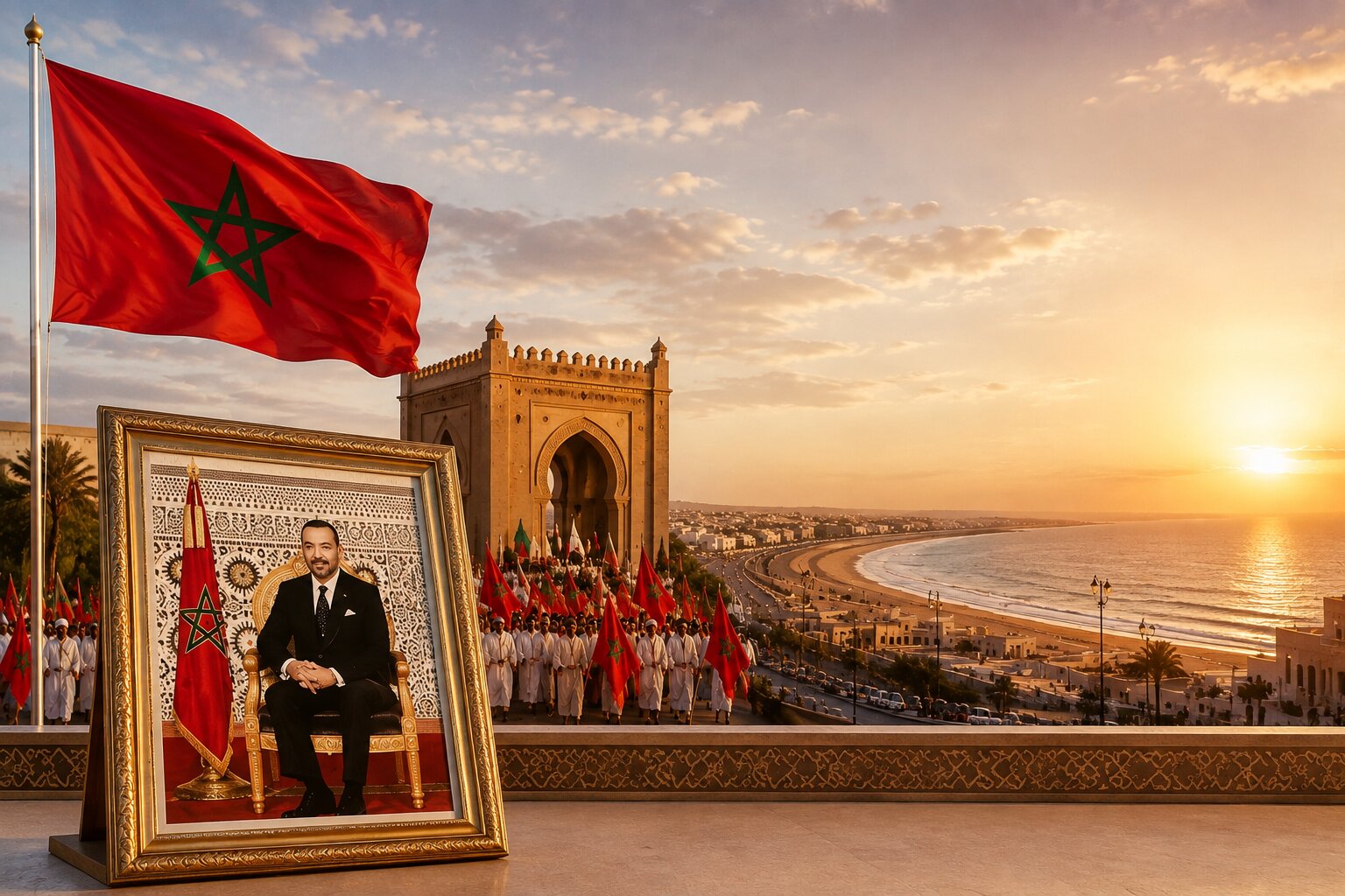 ثورة الملك والشعب ميثاق مقدس تحتفي به غرفة التجارة والصناعة والخدمات للعيون-الساقية الحمراء